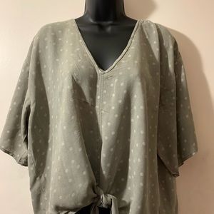 Blouse olive green